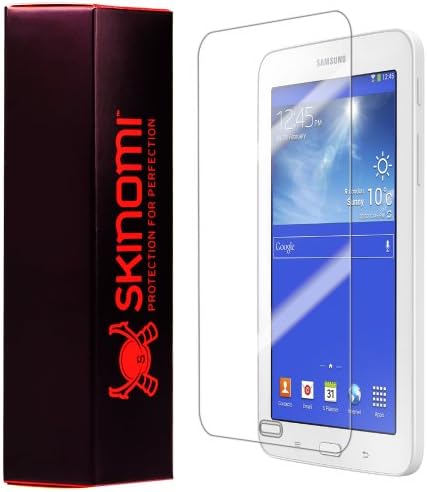 Заштитник на екранот Skinomi компатибилен со Samsung Galaxy Tab 3 Lite Clear Techskin TPU Anti-Bubbul HD HD филм