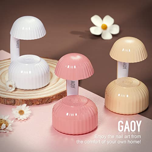 Gaoy mini uv светло за гел нокти, единечна мала светлина за лекување на ноктите, предводена ламба за нокти на печурки, преносен