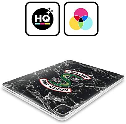 Главата Случај Дизајни Официјално Лиценциран Ривердејл Црно Бел Мермер Логото Јужна Страна Змии Мека Гел Случај Компатибилен Со apple iPad