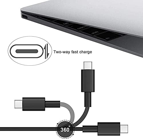 65W USB C полнач компатибилен со полначот на лаптоп Dell за Latitude 5520 5420 7400 7420 7370 5289 5290 7410 5285 7275 9360 9365 9380 9370