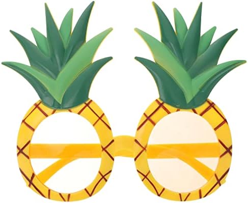 Амосфун Хавајски новини за забави за сонце за сонце плажа ананас очила ананас очила лето забава фаворити смешни очила очила за танцување забава