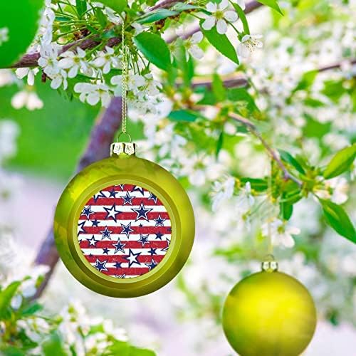 4 -ти јули, Ден на независност на САД, Божиќна топка што виси украси Xams Декорација на дрво за забава
