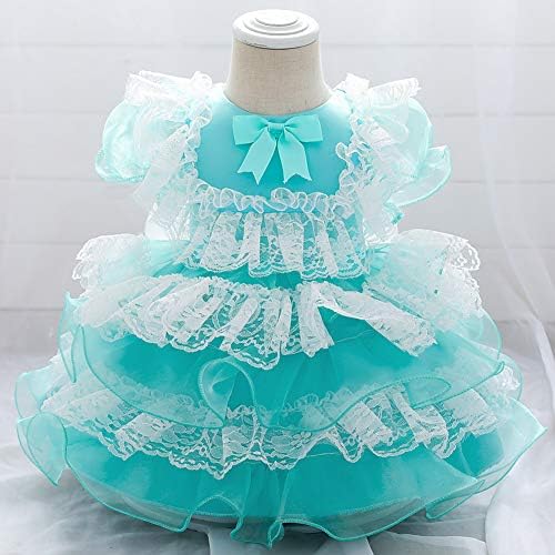 Одасдо новороденче бебе девојки слатка лолита принцеза фустан дете дете деца краток ракав лак за свадба роденденска забава фустан