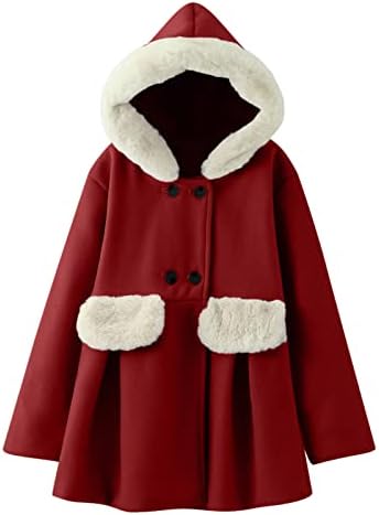 Девојки девојки зимска ветровитска јакна за палто деца топло руно качулка со надворешна облека со лесна палто девојки
