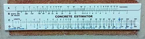 Слајд за слајд на бетонски проценувач 300 Калкулатор за волумен на дворот
