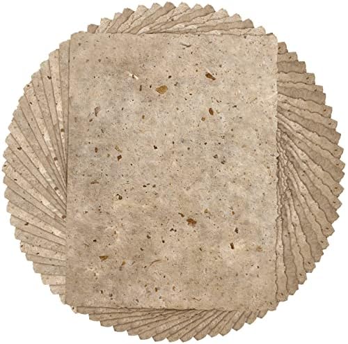 Хартија Geyee Mulberry, 8,5 x 11 инчи ориз хартија рачно изработени листови за хартија за хартија гроздобер занаетчиски хартија