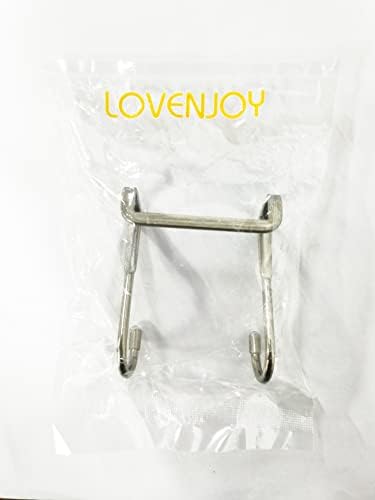 Lovenjoy над кабинетите куки метал од не'рѓосувачки челик, држач за решетки во форма на двојни S за фиоки за плакари, 2 парчиња
