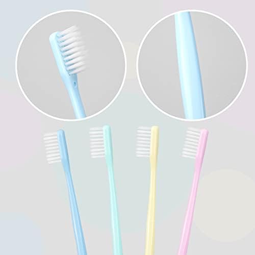 Заби за заби за еднократна употреба, деликатен дел од четката за заби, четка за заби во големо, 4 бои, индивидуално спакувани, масовни четки