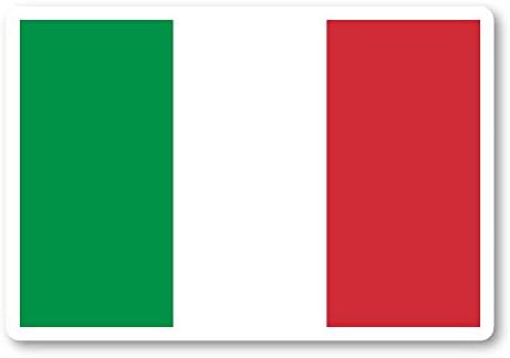 Налепници на налепници на италијански знамиња со знаме на италија - налепници на лаптоп - 4 винил декл - лаптоп, телефон, налепница за