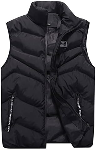 Uofoco mens puffer елек топла на отворено преголема јакна за зимско пешачење патувања трчање