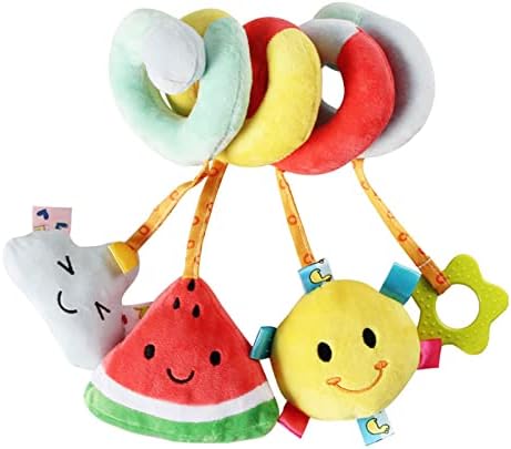 Аимлтд играчки за седишта за новороденчиња, спирална активност што виси играчки за шетач, играчки за новороденчиња 0,3,6,9,12 месеци