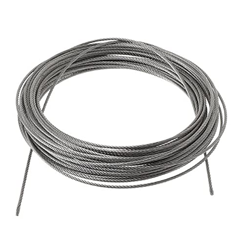 50м челик ПВЦ обложена флексибилна жица јаже мек кабел со дијаметар на облека од не'рѓосувачки челик 1мм 1,5мм 2мм