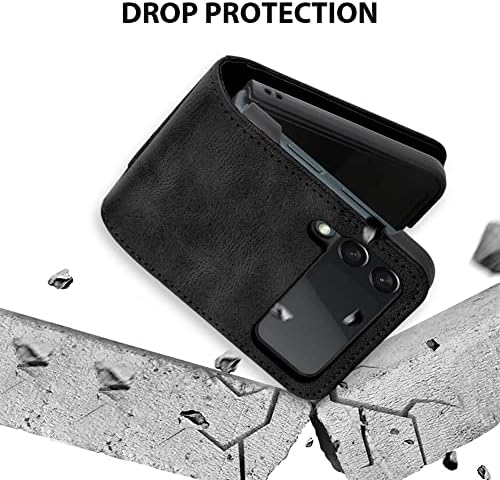 Марфе Паричник Случај За Samsung Galaxy Z Flip 4 Случај со 3-Картичка Кредитна Картичка Носителот Слот Shockproof Покритие Тенок Одговара Стп