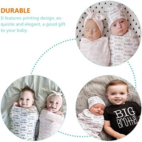Тодмоми Бебе Лајет Сет Бебе Завиткајте Персонализирани Подароци За Бебиња 1 Сет Бебе Повивање Ќебе Шапка Сет Примање Ќебиња Со Капа За Спиење Крпа