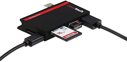 Navitech 2 во 1 ЛАПТОП/Таблет USB 3.0/2.0 Центар Адаптер/Микро USB Влез СО Сд/Микро Сд Картичка Читач Компатибилен Со HP Павилјон