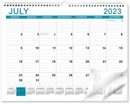 Календар на wallидови од јули 2023 година-декември 2024 година солзи месечен календар 18 месец академски wallид планер 2023-2024