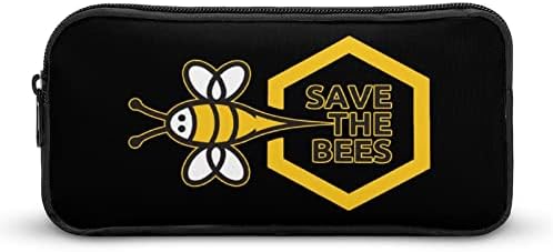 Зачувајте ги пчелите печатено молив за молив, држач за држач за торбичка за торбички за простории за складирање на организаторска торба