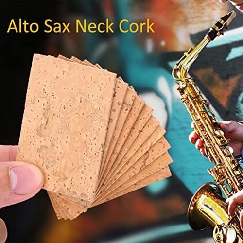 Алто Сакс врат плута, 10 парчиња/сет Универзален саксофон саксофен врат зглоб додатоци за додатоци за инструменти за алто/сопрано/тенор