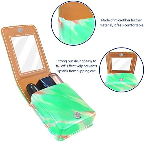 Кармин за шминка ОРИУКАН торба за кармин со огледало пренослива торбичка за складирање кармин организатор за складирање сјај за усни,