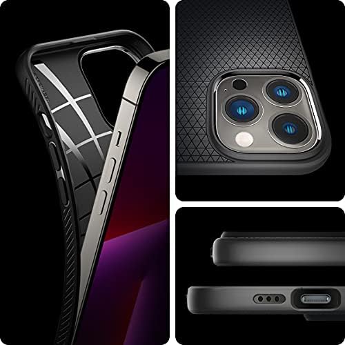 Спиген Течен Воздушен Оклоп Дизајниран За Iphone 13 Pro Макс Случај-Мат Црна