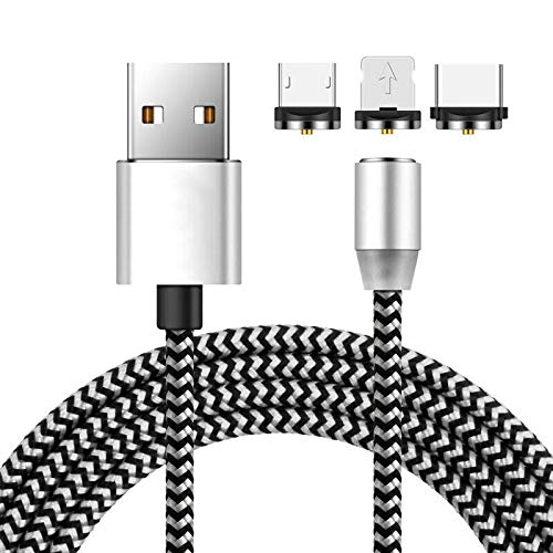 3 Во 1 МАГНЕТНИ БРЗО ПОЛНЕЊЕ USB Кабел Полнач 3А За Тип-Ц Микро USB