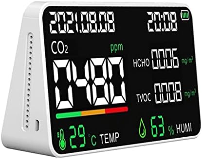 SDFGH јаглерод диоксид метар мултифункционален монитор Интелигентен инструмент за анализа на детектор за квалитет на воздухот CO2