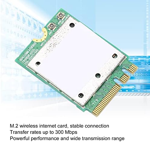2.4/5GHz Двојна Лента Безжична WiFi Картичка 300Mbps QCNFA222 M. 2 Поддршка За Мрежна Картичка 802.11 a/b/g/n BT4. 0 за Компјутери