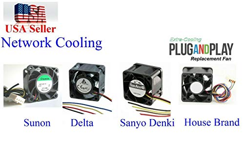 Фан-вентилатори за тивка замена со екстра-ладење компатибилни за навивачот Netgear XS712TV2