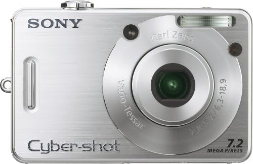 Sony Cybershot DSCW70 7.2MP дигитална камера со 3x оптички зум