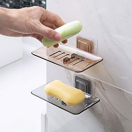 Сапуни со сапун BKDFD, исцедете го држачот на сунѓер, организатор за бања, монтиран за складирање, решетка за складирање, кујна