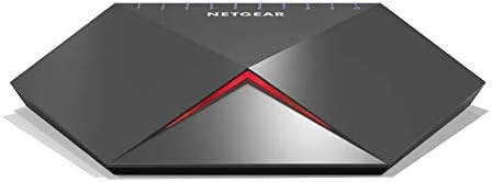 Netgear GS810emx Nighthawk Pro Gaming SX10 Gigabit Ethernet 8 порти прекинувач со 2x 10 g/мулти-цигански нагорнини, црно