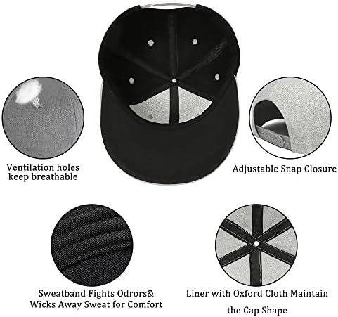 Капчиња за Snapback за мажи-класични хип хоп стил цврста боја или дво-тон бејзбол капа-рамна капаче