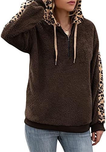 Женски џемпери пролет 2023 година со долги ракави пуловер леопард печати кадифен џемпер јакна пуловер џемпер јакна