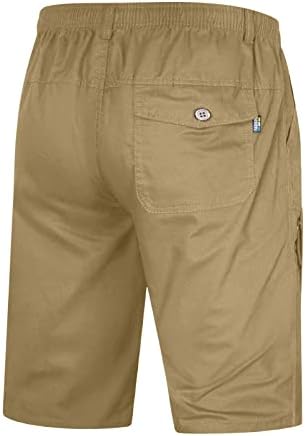 Грнчарски лизгачки машка цврста боја копче плус големина обични сите шорцеви модерни ткаени карго кујнски пантолони