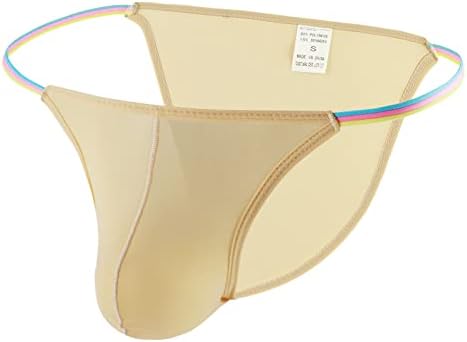 Машки секси долна облека брифирани со булбучна торбичка g-string thong цврста боја предна испакнатост брифинзи меки стебла шорцеви