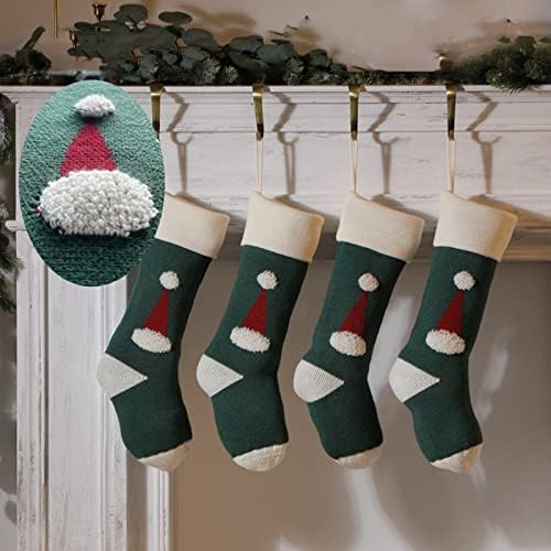 Божиќни украси торба Детска бонбони затворени простории за семејни простории за чорапи за торбички Божиќно чорап подарок за плетење чорапи пакувања