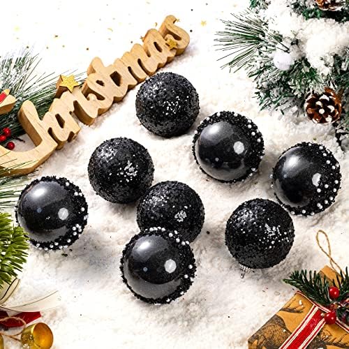 Божиќни украси на топката, украси за новогодишни елки, расчистени чисти пластични висечки Божиќни топки декоративни за празници за празници
