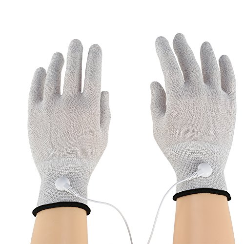 Електрода ракавици, 1 пар спроводлива ракавица за електрода нараквици за масажа на ракавици со електрода за влошки