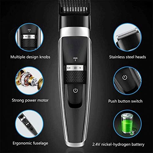 Pdgjg Професионална Електрична Машинка за Коса, USB Електрична Машинка За Коса На Полнење За Мажи, Водоотпорни Ножици За Бричење, Мажи