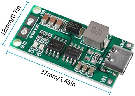 AITIAO 2PCS Type-C USB 2S 2A Зголемување на конверторот 8.4V 12.6V 16.8V Модул за напојување за засилување Липо полимер литиум за заштита