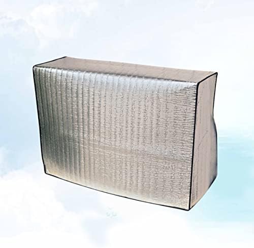 Angoily 3pcs Заштита xxcm Сонце метал на отворено сенка Сребрена климатизација на климатик алуминиум