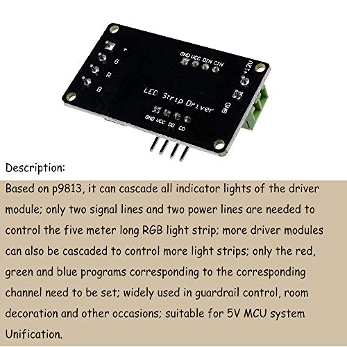 ACXICO 1PCS целосна боја RGB LED лента за возачи Модул Шилд за Arduino Uno R3 STM32 AVR v1.0 за систем 5V MCU