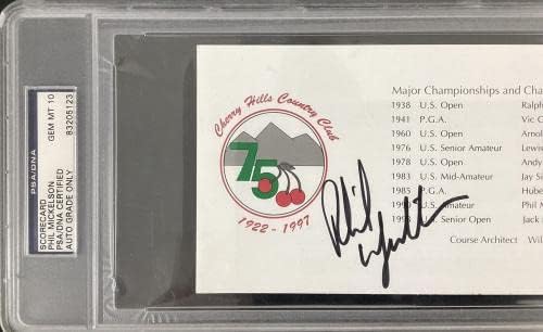 Фил Микелсон потпиша резултати голф 1990 американски добитник на аматерски американски аматерски аматерски автоматски гем 10 - Автограмирани