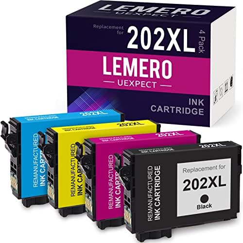 Замена на кертриџ за касети за мастило од 202xl Lemerouexpece за касетата за мастило Epson 202XL T202XL 202 XL за работна сила WF-2860 Изразување