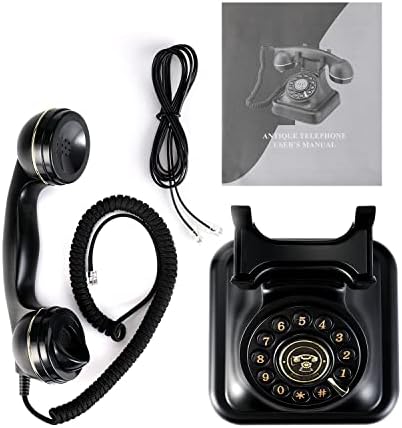 Ретро фиксни телефонски стари модни телефони со гроздобер телефон со телефонски биро телефон за биро за домашна канцеларија за