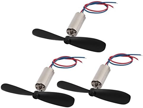 AEXIT 3PCS DC Електрична опрема 3.7V 50000RPM 716 Motor W CW Helicopter Propeller за RC Quadcopter