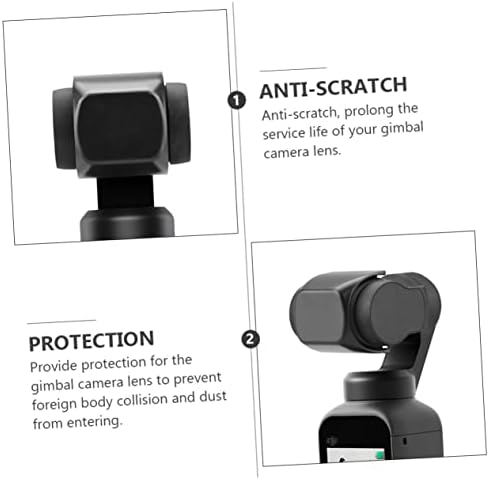 Besportble 2 парчиња леќи за леќи за капаци на фотоапаратот тава за навалување на фотоапаратот за заштита на камерата камера камера Gimbal дигитални