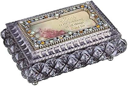 Леден сет за подароци од 4 чисти правоаголни декоративни музички кутии за накит