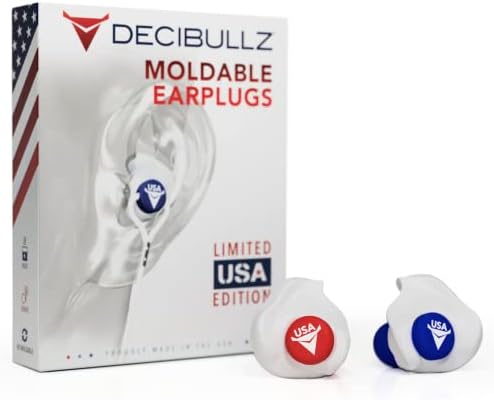 Децибулц - Обично обликувани уши во САД издание, највисока NRR 31DB, удобна заштита на слухот за снимање, патување, пливање, работа и