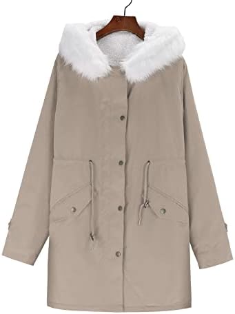 Худи јакна топло трендовски палто тенок моден кардиган јакна со џебни нејасни руно за надворешни женски женски зимска јакна